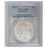 1035	JAMESTOWN 400TH ANNIVERSARY SILVER DOLLAR 2007-P