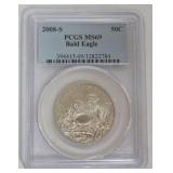 1041	BALD EAGLE SILVER HALF DOLLAR 2008-S
