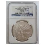 1065	STAR SPANGLED BANNER COMMEMORATIVE SILVER DOLLAR 2012-P