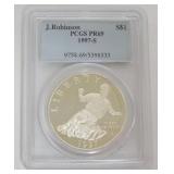 1080	JACKIE ROBINSON COMMEMORATIVE SILVER DOLLAR 1997-S