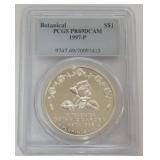 1085	BOTANICAL COMMEMORATIVE SILVER DOLLAR 1997-P