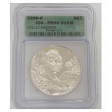 1093	DOLLEY MADISON SILVER DOLLAR 1999-P
