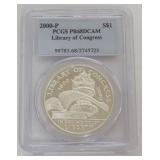 1099	LIBRARY OF CONGRESS SILVER DOLLAR 2000-P