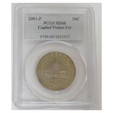1103	CAPITOL VISITOR CENTER SILVER HALF DOLLAR 2001-P
