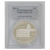 1106	CAPITOL VISITOR CENTER SILVER DOLLAR 2001-P