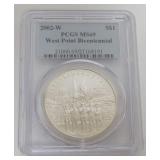 1108	WEST POINT BICENTENNIAL SILVER DOLLAR 2002-W
