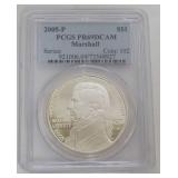 1122	JOHN MARSHALL SILVER DOLLAR 2005-P