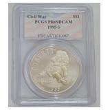 1148	CIVIL WAR COMMEMORATIVE SILVER DOLLAR 1995-S