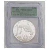 1166	HIGH JUMP ATLANTA OLYMPICS SILVER DOLLAR 1996-P