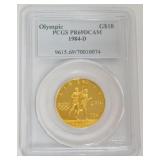 1184	LOS ANGELES OLYMPIC $10 GOLD COIN 1984-D