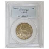 1186	STATUE OF LIBERTY COMMEMORATIVE SILVER HALF DOLLAR 1986-S