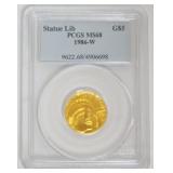 1189	STATUE OF LIBERTY $5 GOLD COIN 1986-W