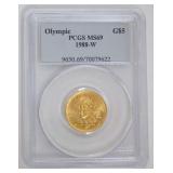 1196	OLYMPIC $5 GOLD COIN 1988-W
