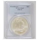 1204	EISENHOWER SILVER DOLLAR 1990-W