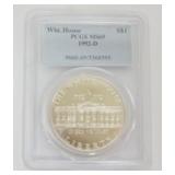 1225	WHITEHOUSE COMMEMORATIVE SILVER DOLLAR 1992-D