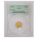 1230	MCKINLEY LOUISIANA PURCHASE $1 GOLD COIN 1903