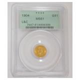 1231	LEWIS & CLARK ESPOSITION PORTLAND $1 GOLD COIN 1904