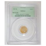 1235	MCKINLEY MEMORIAL $1 GOLD COIN 1916