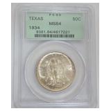 1253	TEXAS INDEPENDENCE CENTENNIAL SILVER HALF DOLLAR 1934
