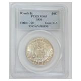 1263	RHODE ISLAND SILVER HALF DOLLAR 1936