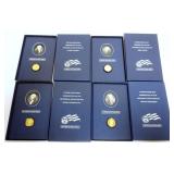 1281	4 PRESIDENTIAL ONE DOLLAR SIGNATURE COINS