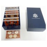 1282	9 SETS OF 4 ONE DOLLAR U.S.  MINT PRESIDENTIAL COINS