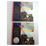 1283	1775-2005 U.S. MARINE CORPS SILVER ONE DOLLAR COMMEMORATIVE COIN AND STAMP