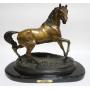 1001	BRONZE SCULPTURE OF HORSE *STALLION* BY P.J. MENE ON MARBLE BASE WITH ATRIBUTTED SIGNATURE PLAQ