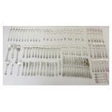 1136	WALLACE GRANDE BAROQUE STERLING SILVER FLATWARE SET, 104 PIECES, 110.4 TOZ NOT INCLUDING KNIVES