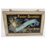 1038	REVERSE PAINTED ON GLASS PAPER HANGER