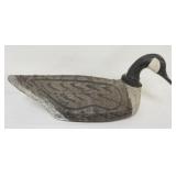 1052	WOOD AND CANVAS HAND PAINTED GOOSE, SIGNED ROWLAND STOWE HATTERAS ISLAND N.C., APPROXIMATELY 30