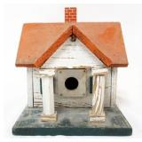 1068	FOLK ART HAND PAINTED BIRD HOUSE, APPROXIMATELY 9 IN X 7 IN X 9 IN H