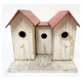 1069	FOLK ART HAND PAINTED BIRD HOUSE, APPROXIMATELY 13 IN X 12 IN X 12 IN H