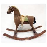 1078	PRIMITIVE CHILDS ROCKING HORSE, APPROXIMATELY 36 IN X 13 IN X 26 IN H