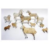 1083	PUTZ WOOL AND WOOD SHEEP FIGURES
