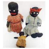1093	GROUP OF ASSORTED CLOTH FOLK ART DOLLS, LARGEST APPROXIMATELY 15 IN H