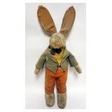 1095	LARGE STUFFED *JACK RABBIT* WITH GLASS EYES, APPROXIMATELY 31 IN H