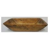 1107	PRIMITIVE WOOD TRENCHER, APPROXIMATELY 22 IN X 11 IN X 6 IN H