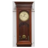 1127	RARE WELCH SPRING & CO. FORRESTVILLE CT WEIGHT DRIVEN REGULATOR CLOCK IN WALNUT CASE, APPROXIMA