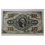 1129	FRACTIONAL CURRENCY 1863, 10 CENTS