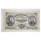 1132	FRACTIONAL CURRENCY 1863, 15 CENTS