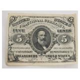1133	FRACTIONAL CURRENCY 1863, 5 CENTS