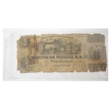 1137A	NOTHERN INDIANNA RAILROAD CO 2 DOLLAR BILL