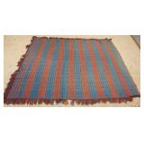 1147	ANTIQUE WOVEN COVERLET, APPROXIMATELY 93 IN X 78 IN