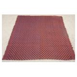 1148	ANTIQUE WOVEN COVERLET, APPROXIMATELY 72 IN X 72 IN