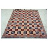 1150	ANTIQUE WOVEN COVERLET, APPROXIMATELY 74 IN X 81 IN