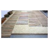 1155	4 RAG RUNNERS, LARGEST APPROXIMATELY 34 IN X 173 IN LONG