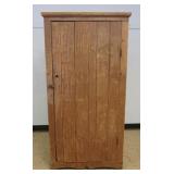 1180	COUNTRY PINE 1 DOOR CUPBOARD, APPROXIMATELY 37 IN X 25 IN X 72 IN H