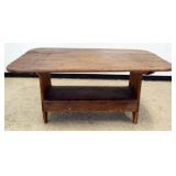 1185	PINE HUTCH TABLE, APPROXIMATELY 60 IN X 40 IN X 28 IN H