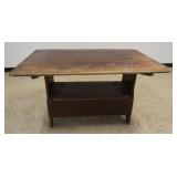 1210	PRIMITIVE HUTCH TABLE, APPROXIMATELY 54 IN X 37 IN X 30 IN H